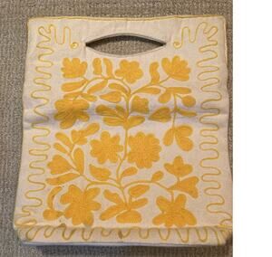 Moyna Floral Embroidery Convertible Foldover Handbag Clutch ~ Darling